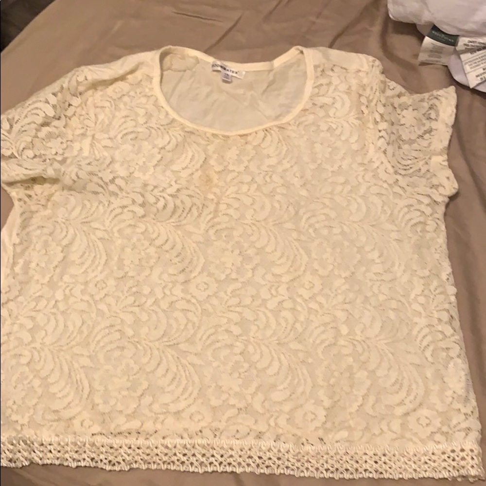 Roommates brand plus size crop top lace